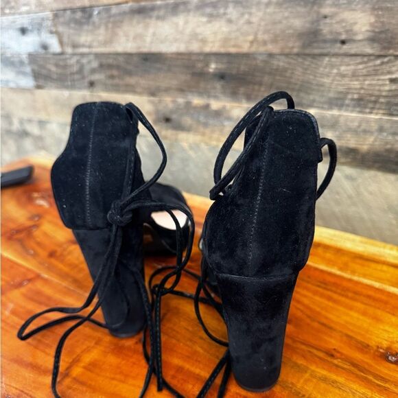 Lulu’s “I SLAY” Elegant Black Strappy Women's Heels - Picture 9 of 10